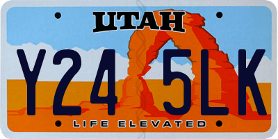 UT license plate Y245LK