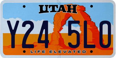 UT license plate Y245LO