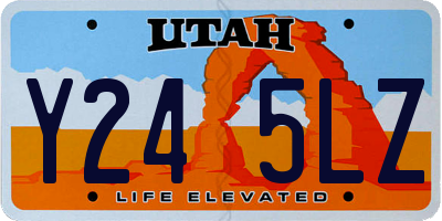 UT license plate Y245LZ