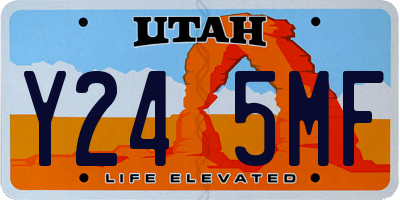 UT license plate Y245MF