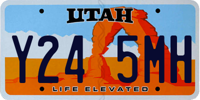 UT license plate Y245MH