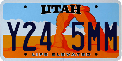 UT license plate Y245MM