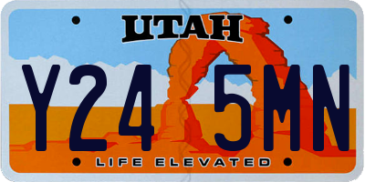 UT license plate Y245MN