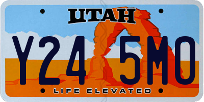 UT license plate Y245MO