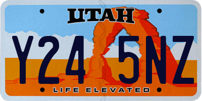 UT license plate Y245NZ