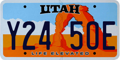 UT license plate Y245OE