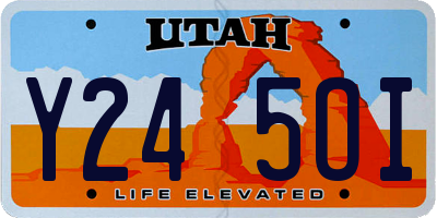 UT license plate Y245OI