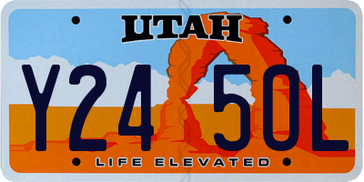 UT license plate Y245OL