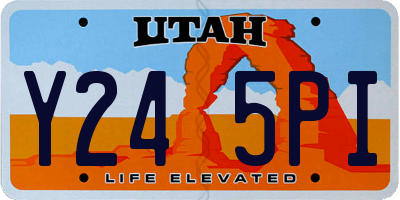 UT license plate Y245PI