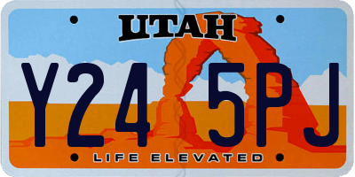 UT license plate Y245PJ
