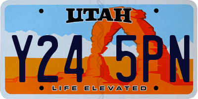 UT license plate Y245PN