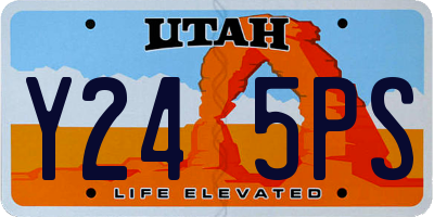 UT license plate Y245PS