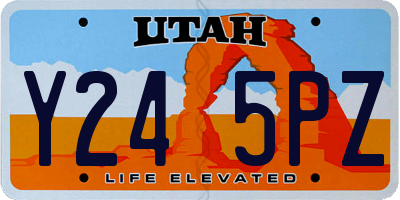 UT license plate Y245PZ