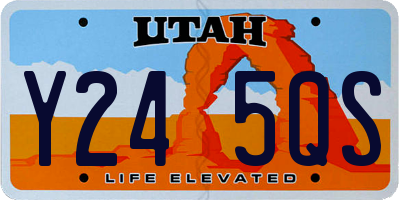UT license plate Y245QS