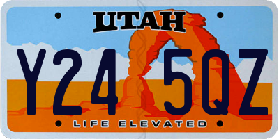 UT license plate Y245QZ