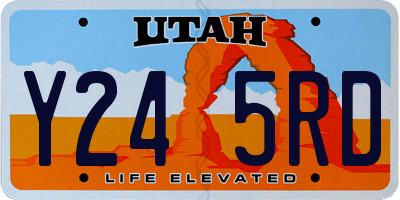 UT license plate Y245RD