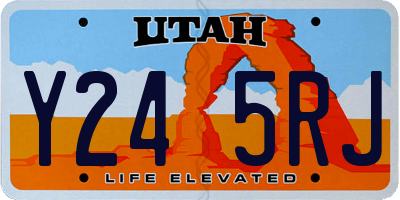 UT license plate Y245RJ