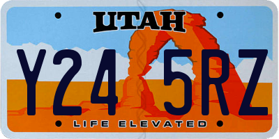 UT license plate Y245RZ