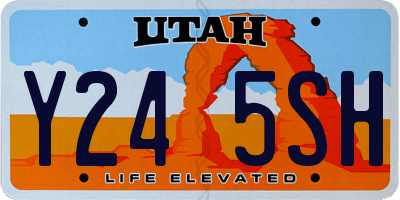 UT license plate Y245SH