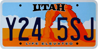 UT license plate Y245SJ