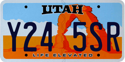 UT license plate Y245SR