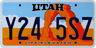 UT license plate Y245SZ