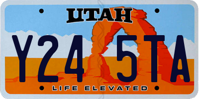 UT license plate Y245TA