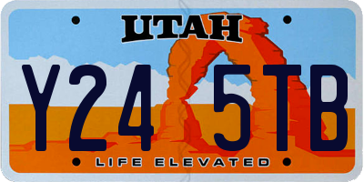UT license plate Y245TB