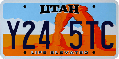 UT license plate Y245TC
