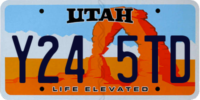 UT license plate Y245TD