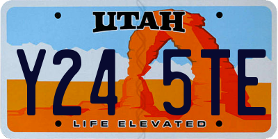 UT license plate Y245TE