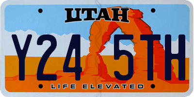 UT license plate Y245TH