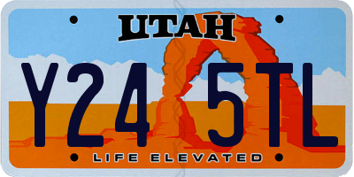 UT license plate Y245TL