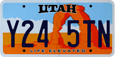UT license plate Y245TN