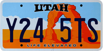 UT license plate Y245TS