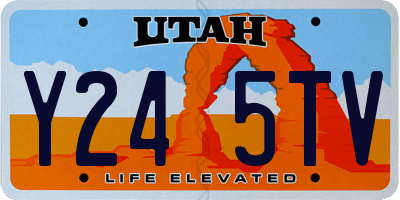 UT license plate Y245TV