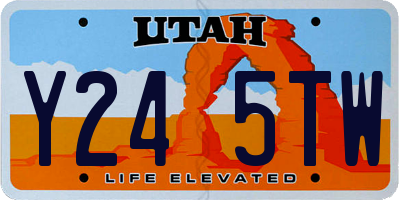 UT license plate Y245TW