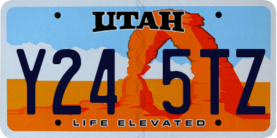 UT license plate Y245TZ