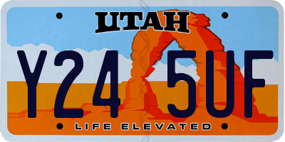 UT license plate Y245UF
