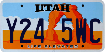 UT license plate Y245WC