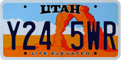 UT license plate Y245WR