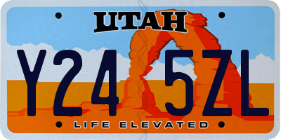 UT license plate Y245ZL