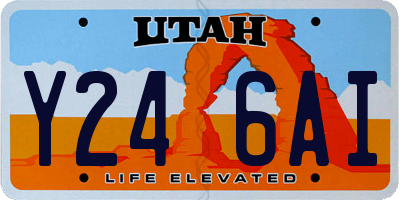 UT license plate Y246AI