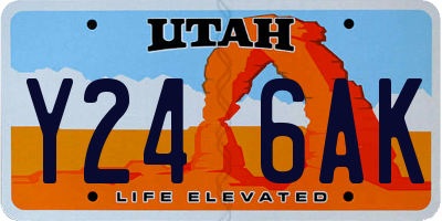 UT license plate Y246AK