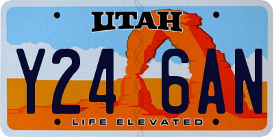 UT license plate Y246AN