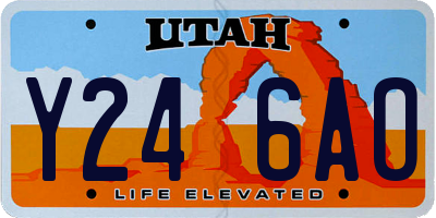 UT license plate Y246AO