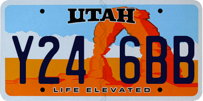 UT license plate Y246BB
