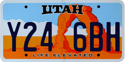UT license plate Y246BH