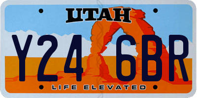 UT license plate Y246BR