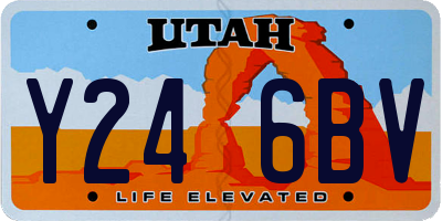 UT license plate Y246BV